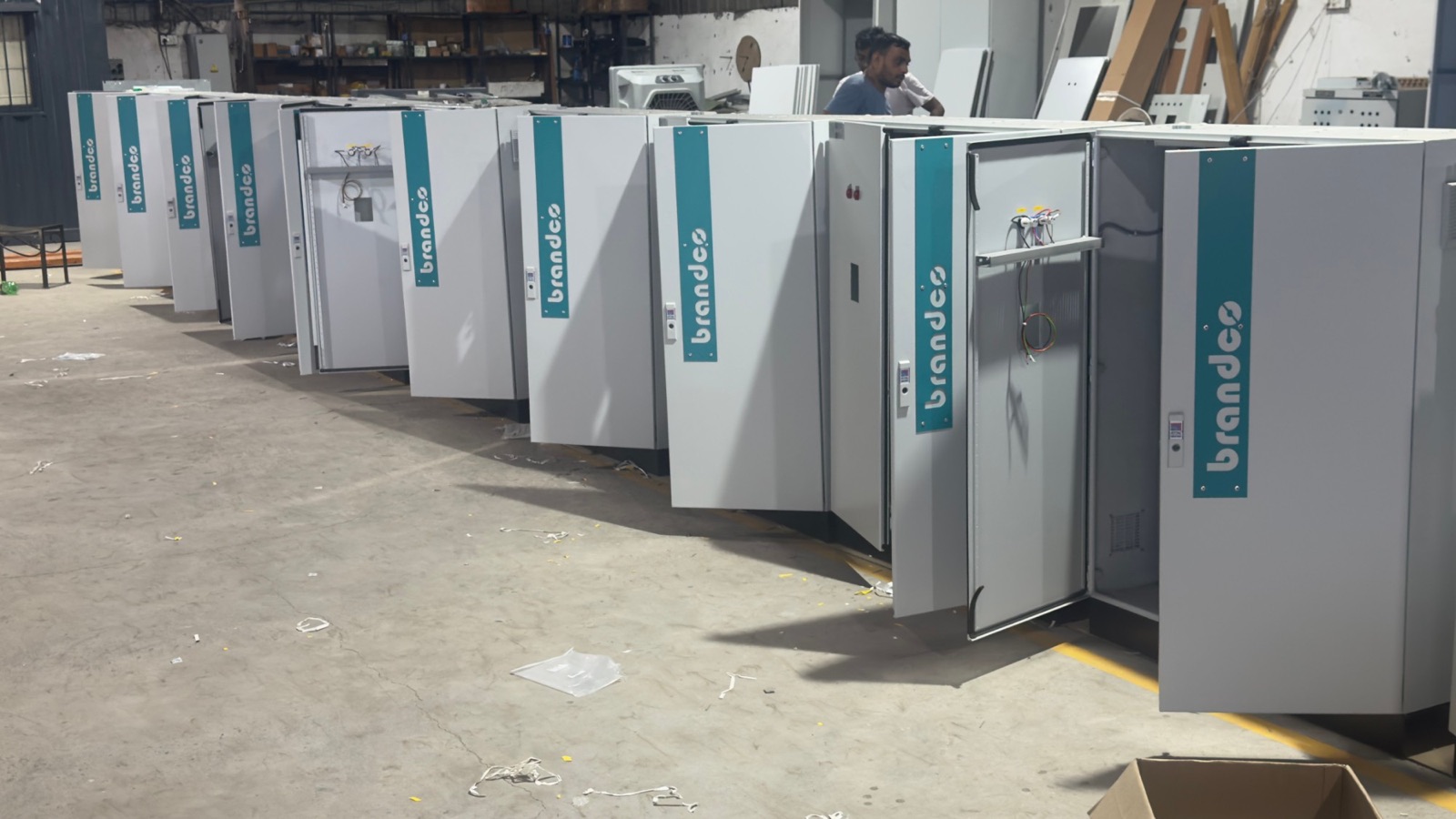 Panels on the shop floor